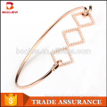 2015 best selling natural cirzon stone 925 silver rose gold plated saudi arabia jewelry bracelet